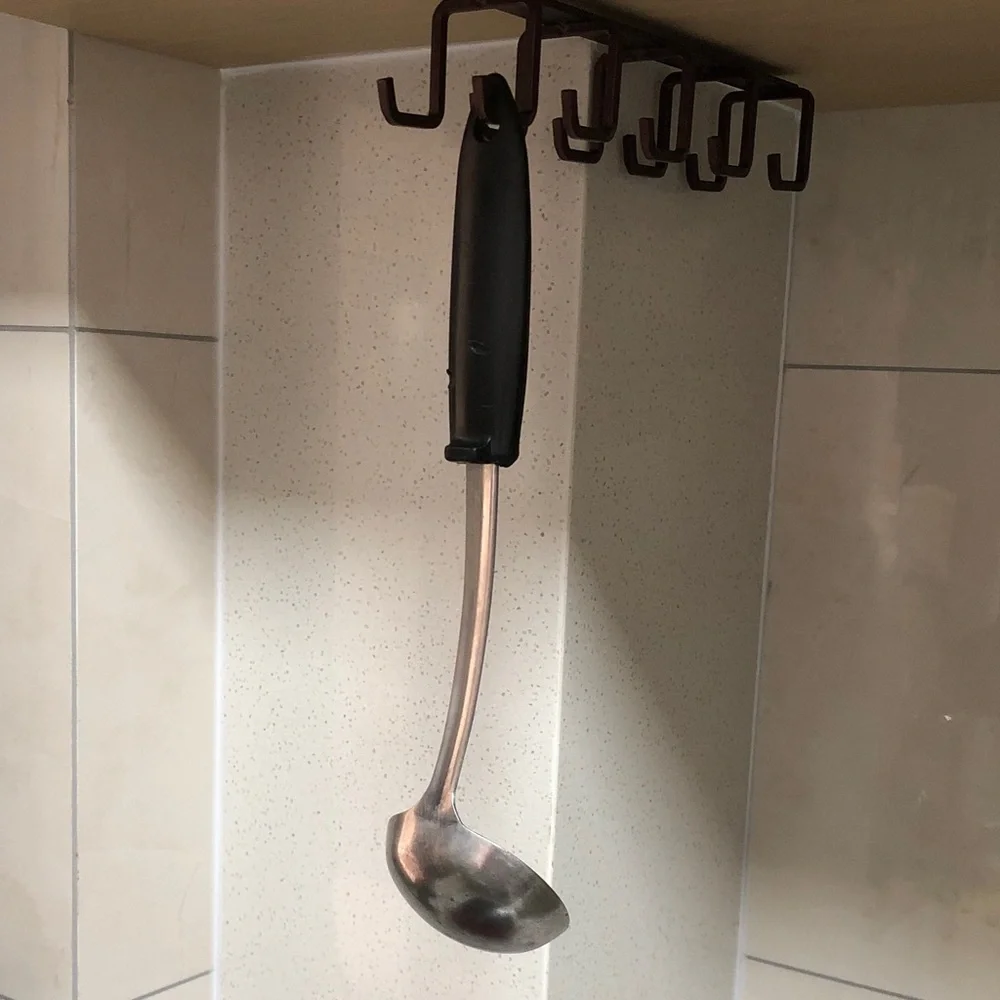 Stainless Steel Soup Ladle with Black Handle